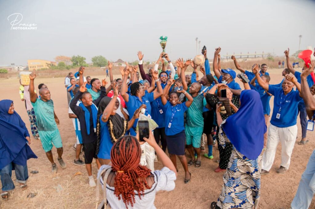 It was a match between The Leadership Team vs. The Staff.