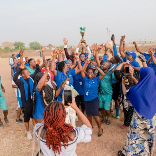 It was a match between The Leadership Team vs. The Staff.
